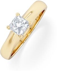 The Diamond Store - Naomi Princess Cut Lab Diamond Engagement Ring 0.50Ct H/Si - Lyst