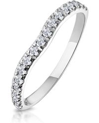 The Diamond Store - Matching Wedding Band 0.27Ct H/Si Diamond - Lyst