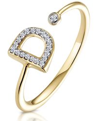 The Diamond Store - Diamond Initial 'D' Ring 0.07Ct Set - Lyst