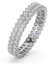 The Diamond Store - Jasmine Lab Diamond Pave Eternity Ring 1.00Ct G/Vs - Lyst