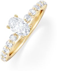 The Diamond Store - Solstice Oval Cut 0.80Ct Lab Diamond Engagement Ring F/Vs - Lyst