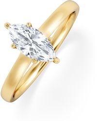 The Diamond Store - Amora Marquise 0.50Ct Lab Diamond Engagement Ring F/Vs Set - Lyst