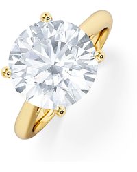The Diamond Store - Elysia 5.00Ct Lab Diamond Round Cut Engagement Ring - Lyst