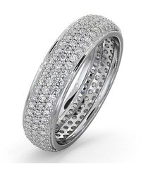 The Diamond Store - 1Ct H/Si Diamond 18K Full Band Ring - Lyst