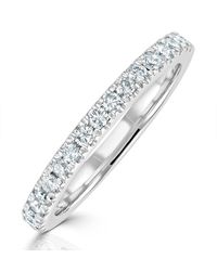 The Diamond Store - Elizabeth Matching Wedding Band 0.45Ct G/Si Diamond - Lyst