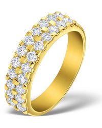 The Diamond Store - Diamond 1.00Ct And 18K Half Eternity Ring - Lyst