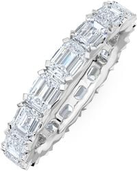 The Diamond Store - Sempre Emerald Cut 3.00Ct Lab Diamond Eternity Ring - Lyst