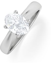 The Diamond Store - Naomi Oval Cut Lab Diamond Engagement Ring 1.00Ct H/Si - Lyst