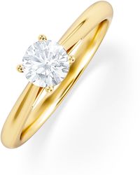 The Diamond Store - Engagement Ring Certified Elysia 18K Diamond 0.50Ct - Lyst