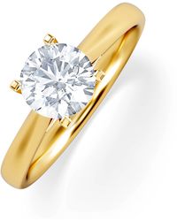 The Diamond Store - 1 Carat Diamond Engagement Ring Grace Lab Fvs1 Igi Certified 18K - Lyst