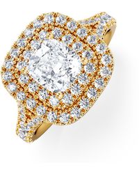 The Diamond Store - Anastasia Lab Diamond Halo Engagement Ring - Lyst