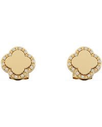 The Diamond Store - Florence 0.08Ct Lab Diamond Halo Stud Earrings - Lyst