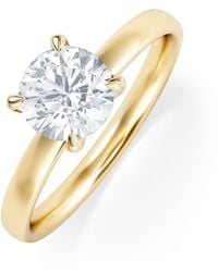 The Diamond Store - Origin 1.00Ct Round Cut Lab Diamond Solitaire Engagement Ring - Lyst