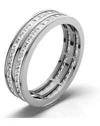 The Diamond Store - 2Ct H/Si Diamond 18K Full Band Ring - Lyst