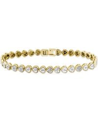 The Diamond Store - Heart Tennis Bracelet Lab Diamond 0.15Ct - Lyst