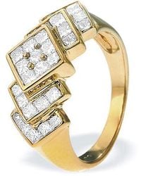 The Diamond Store - 18K Princess Cut Dia Ring (1.50Ct) - Lyst