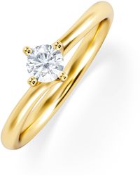 The Diamond Store - Lily Certified Lab Diamond Engagement Ring 0.25Ct F/Vs1 18K - Lyst