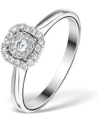 The Diamond Store - 0.25Ct Lab Diamond Engagement Ring 9K Galileo - Lyst