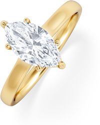 The Diamond Store - Amora Marquise 1.00Ct Lab Diamond Engagement Ring F/Vs Set - Lyst