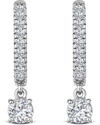 The Diamond Store - Stellato Huggie Drop Lab Diamond Earrings 1.00Ct - Lyst