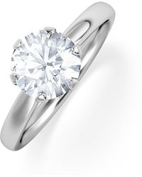 The Diamond Store - 1.5Ct Diamond Engagement Ring Low Set Chloe Lab F/Vs1 - Lyst