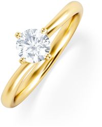 The Diamond Store - Certified Lily 18K Diamond Engagement Ring 0.50Ct - Lyst