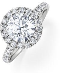 The Diamond Store - 2.30Ct Reina Lab Diamond Halo Engagement Ring - Lyst