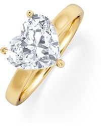 The Diamond Store - Amora Heart 2.00Ct Lab Diamond Engagement Ring F/Vs Set - Lyst