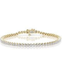 The Diamond Store - Diamond Tennis Bracelet Rub Over Style 1.00Ct 9K - Lyst