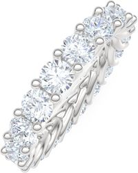 The Diamond Store - Legacy 3.00Ct Round Cut Lab Diamond Eternity Ring - Lyst