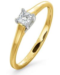 The Diamond Store - Certified Lucy 18K Diamond Engagement Ring 0.25Ct-G-H/Si - Lyst