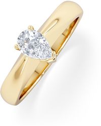 The Diamond Store - Naomi Pear Cut Lab Diamond Engagement Ring 0.50Ct H/Si - Lyst