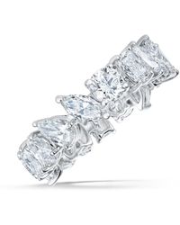 The Diamond Store - Luxe 4.00Ct Lab Diamond Chloe Eternity Ring With Igi Certified Mixed-Cut Diamonds - Lyst