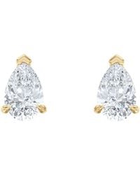 The Diamond Store - 1.00Ct Pear Cut Lab Diamond Stud Earrings - Lyst