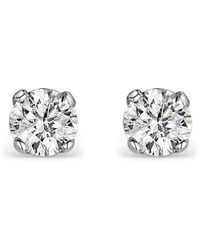 The Diamond Store - Diamond Earrings 0.30Ct Studs Premium Quality - Lyst