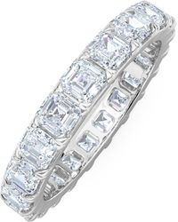 The Diamond Store - Sempre Asscher Cut 3.00Ct Lab Diamond Eternity Ring - Lyst