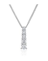 The Diamond Store - Lab Diamond Life Journey Pendant Necklace 0.25Ct H/Si 9K - Lyst