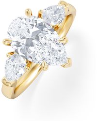 The Diamond Store - Adore 2.60Ct Pear Cut Lab Diamond 3 Stone Engagement Ring - Lyst