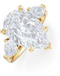 The Diamond Store - Adore 6.00Ct Pear Cut Lab Diamond 3 Stone Engagement Ring - Lyst