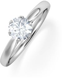 The Diamond Store - Certified 0.70Ct Chloe Low 18K Engagement Ring G/Si2 - Lyst