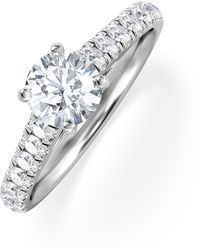 The Diamond Store - Natalia Gia Diamond Engagement Side Stone Ring 1.15Ct G/Vs2 - Lyst