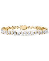 The Diamond Store - Luxe 10.00Ct Lab Diamond Tennis Bracelet With Igi Certified Mixed-Cut Diamonds - Lyst
