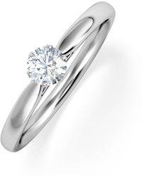 The Diamond Store - Engagement Ring Certified Low Set Chloe 18K Diamond 0.25Ct - Lyst