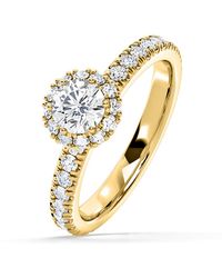 The Diamond Store - Alessandra Lab Diamond Engagement Ring 18K 1.10Ct F/Vs1 - Lyst