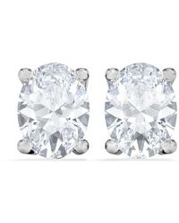 The Diamond Store - Naomi Oval Cut Lab Diamond Stud Earrings 1.00Ct H/Si - Lyst