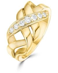 The Diamond Store - 14K Pave Diamond Twist Design Ring Item - Lyst