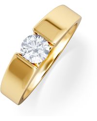 The Diamond Store - Certified Jessica 18K Diamond Engagement Ring 0.50Ct - Lyst