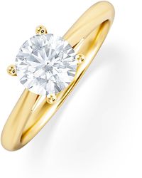 The Diamond Store - 1 Carat Diamond Engagement Ring Elysia Lab Fvs1 Igi Certified 18K - Lyst