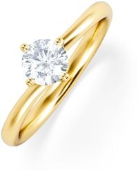 The Diamond Store - Certified Lily 18K Diamond Engagement Ring 0.50Ct - Lyst