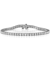 The Diamond Store - Chloe Lab Diamond Tennis Bracelet 5.00Ct G/Vs Set - Lyst